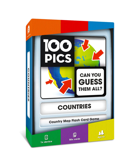 100 PICS Countries of the World card play setup boosts geography recall.