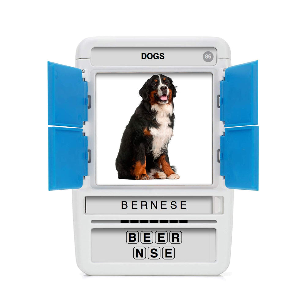 100 PICS Dogs Travel Game answer reveal sequence confirms the breed after guessing.
