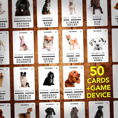100 PICS Dogs Travel Game family play setup for together, screen-free fun.