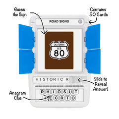 100 PICS US road signs learning tool supports family time and road trip education.