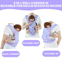 18INDC Baby Doll Bottle: adorable prop for pretend feeding play.