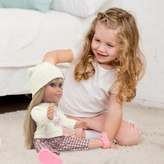 18INDC doll articulated-limbs: poseable joints support dynamic play
