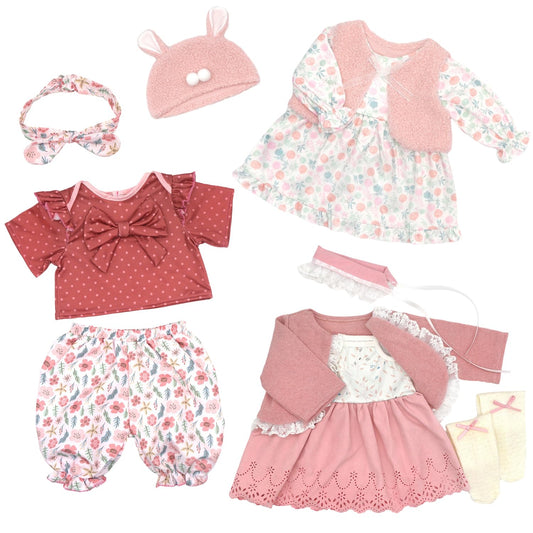 18INDC Reborn doll dress set for 20-22 inch dolls ready for imaginative play
