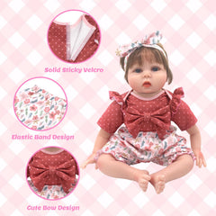 18INDC Reborn doll socks complete outfits with soft, skin-safe fabric