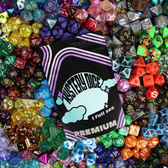 1985 Games mystery dice with multi-color options for strategic experimentation.