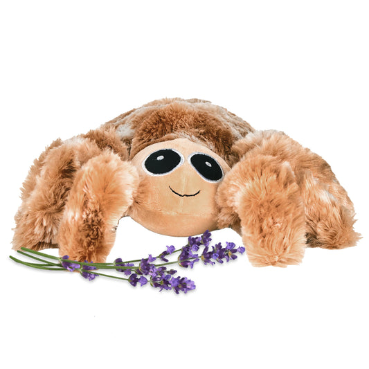 1i4 Warm Pals Spider front view shows cozy warmth and lavender aroma