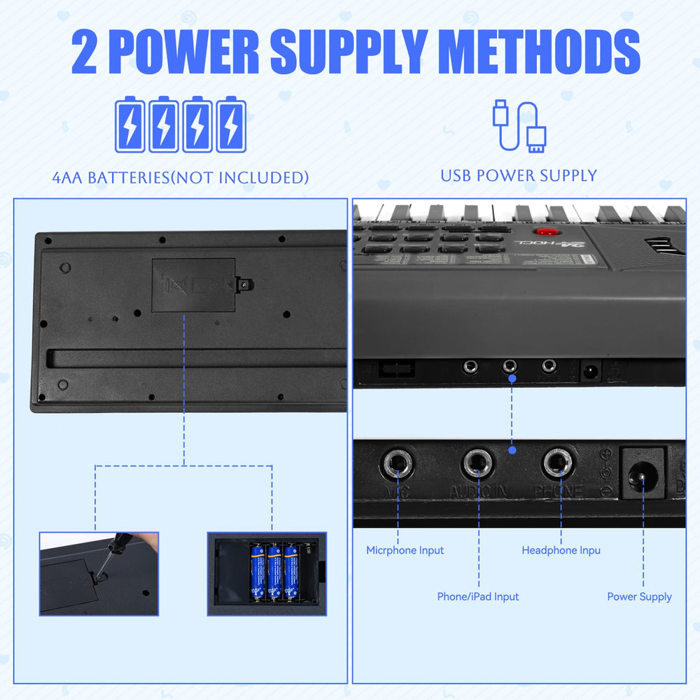 24HOCL LED demo-note lights guide early finger placement