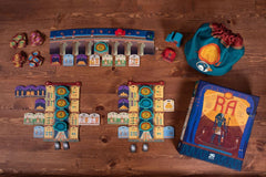 RA Deluxe Edition Egyptian-inspired artwork enhances thematic immersion.