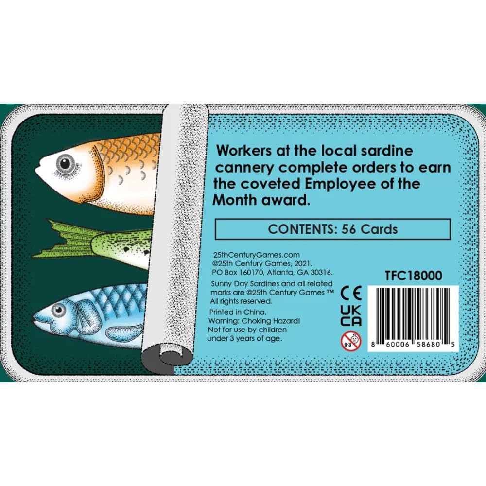 Sunny Day Sardines fish cards support fast turns and light strategy.