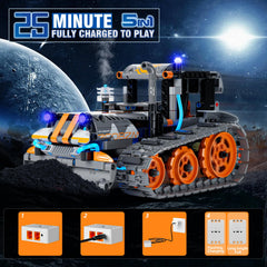 28°C 5-in-1 tracked racer for versatile outdoor and indoor use.