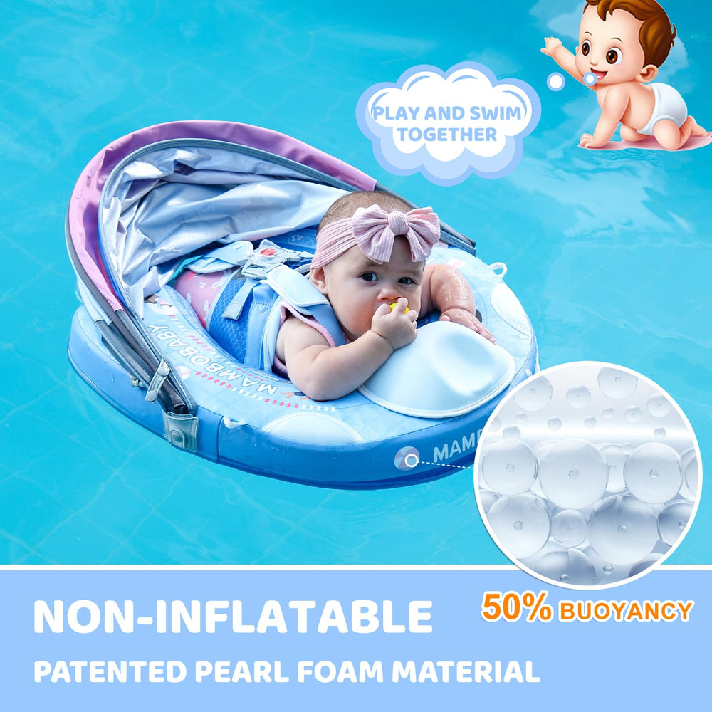 28°C Mambobaby backstroke mode supports infants aged 3–12 months.