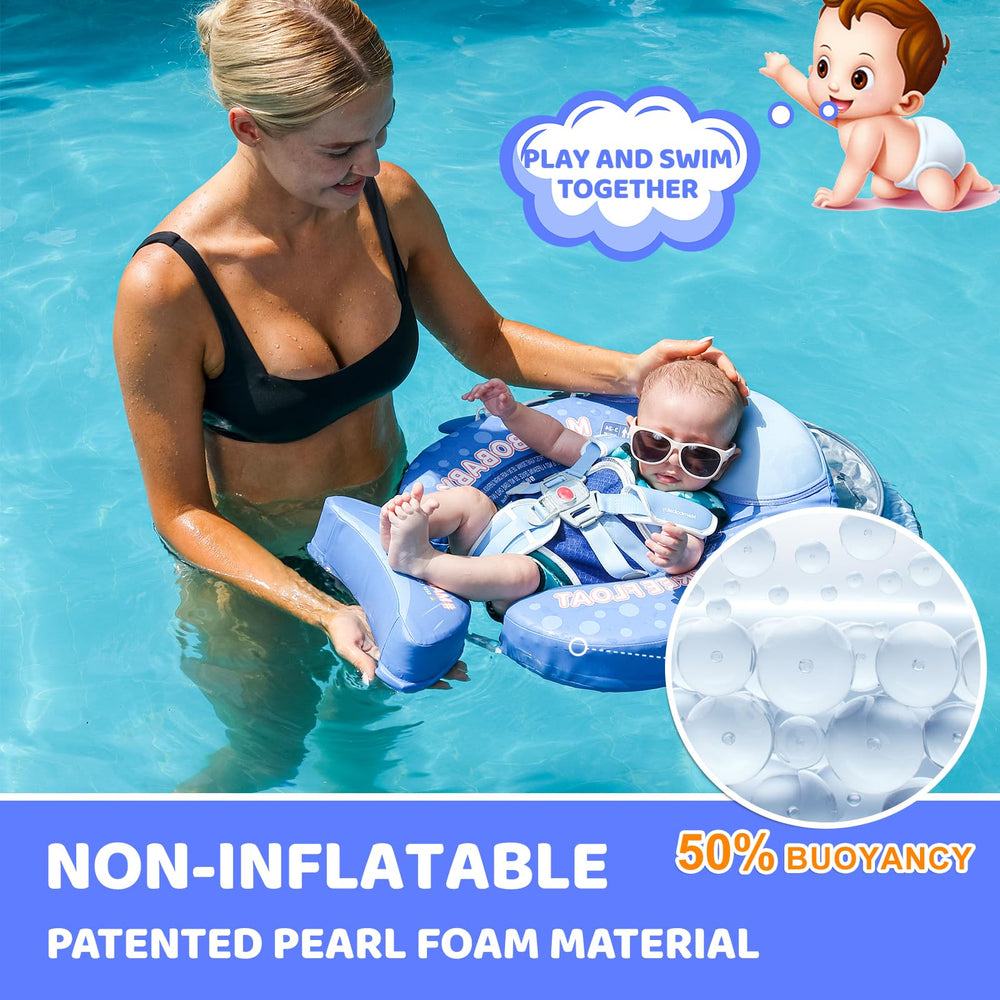28°C Mambobaby shark float canopy open for shade and sun protection