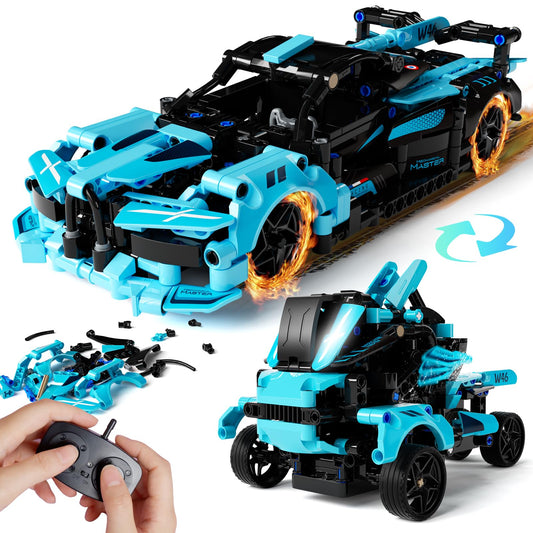 28°C STEM remote car building set for creative play and engineering exploration