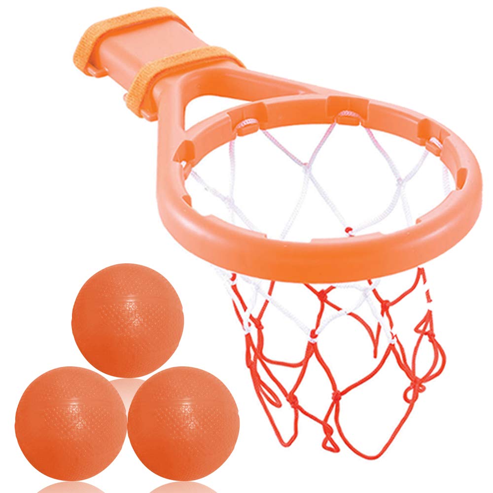 3 Bees & Me basketball hoop in tub for durable play