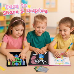 3 Otters Foil Fun Art Kit scraper tool helps align foil details for crisp results