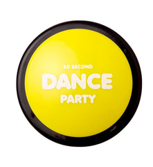 30 Second Dance Party Button front view for portable party moments.