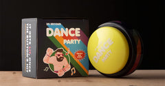 30 Second Dance Party Button gag gift idea for coworkers.