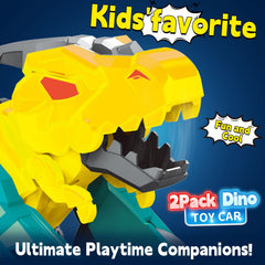 365park dinosaur monster truck toy side view, easy grip for children