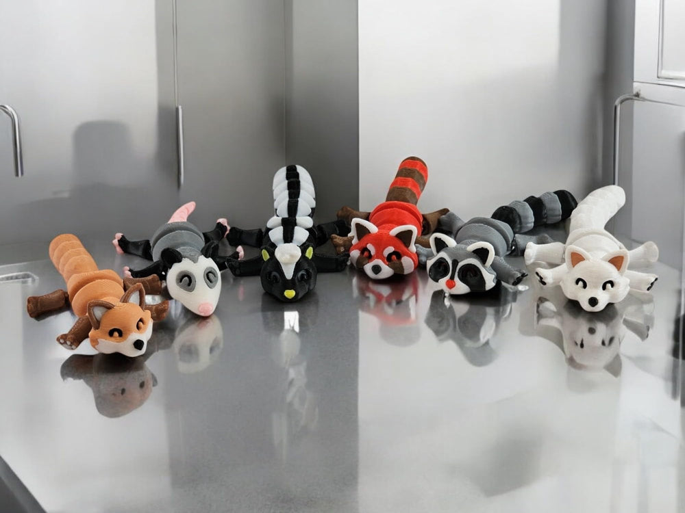 3D Printed Woodland Animals red panda figure for ornament and inspiration