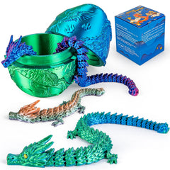 3Dgenius dragon egg with 3.94-inch shell, intricate detailing for display and tactile play.