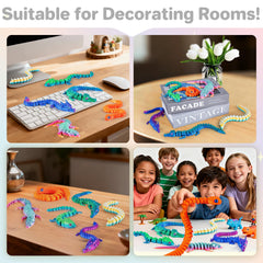 3Dgenius gecko figurine with flexible joints for desk play and display.