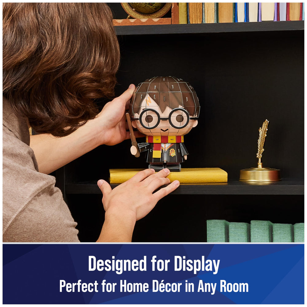 4D Build Harry Potter compact display size shown on a shelf