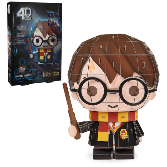 4D Build Harry Potter close-up showing the lightning scar for display