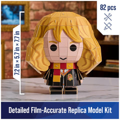 4D Build Hermione Granger punch-out pieces simplify setup and reduce prep time.