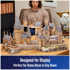4D Build Hogwarts Castle dimensions show a large, impressive display piece