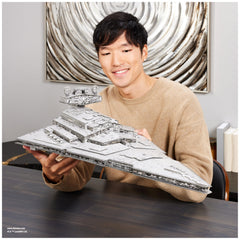 4D Build Imperial Star Destroyer room decor suitability for desks and shelves.