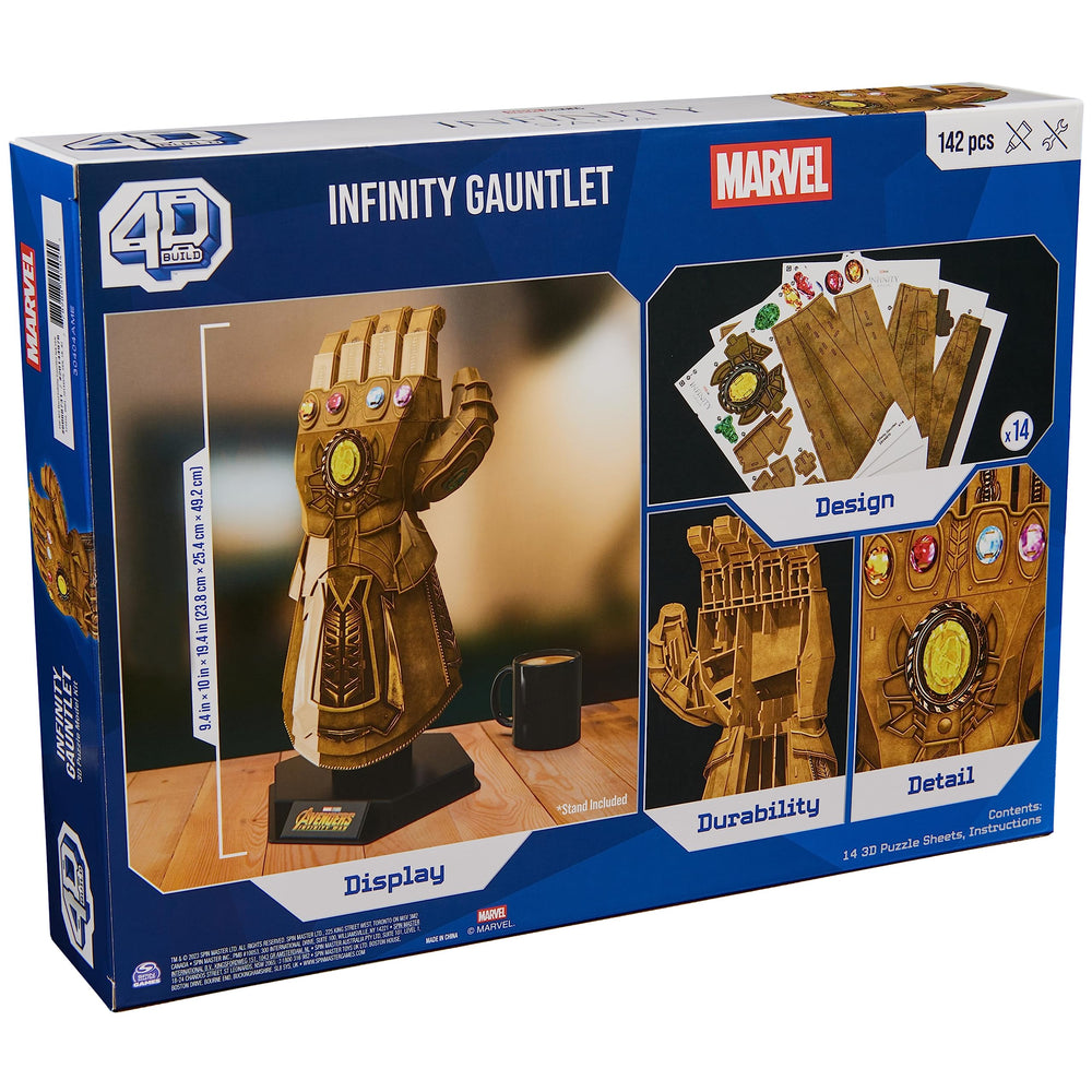 4D Build Thanos gauntlet detailed movie-inspired features