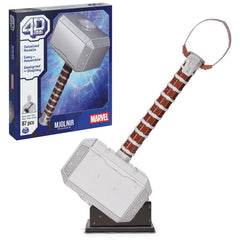 4D Build Thor Mjolnir hammer stand displays the model for shelf decor