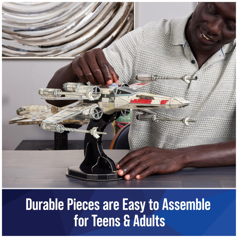 4D Build X-Wing punch-out pieces sheet with 160 parts.