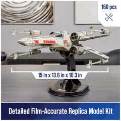 4D Build X-Wing Starfighter side view showing authentic profile.