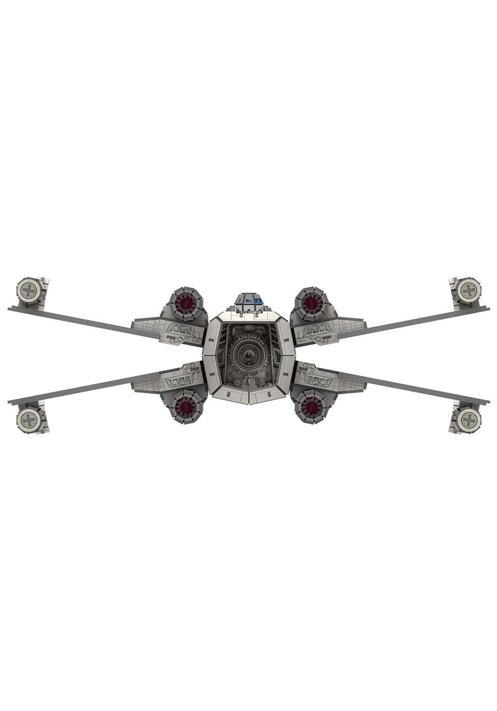 4D Cityscape Star Wars T-65 X-Wing assembly progress, captures the build journey.