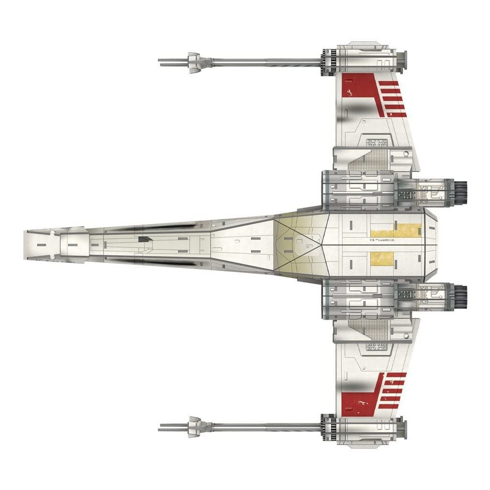4D Cityscape Star Wars T-65 X-Wing core-gate sheet, sturdy 1.85 mm stock.