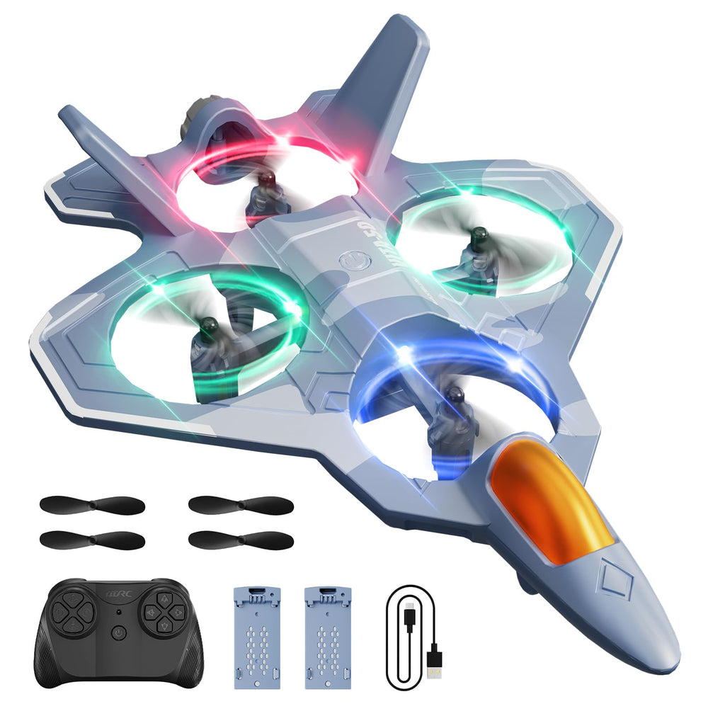 4DRC foam RC plane in hand, ideal for beginner throw flight practice.