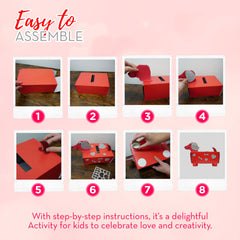 4E's Novelty Valentines Mailbox puppy theme encourages creativity and kindness