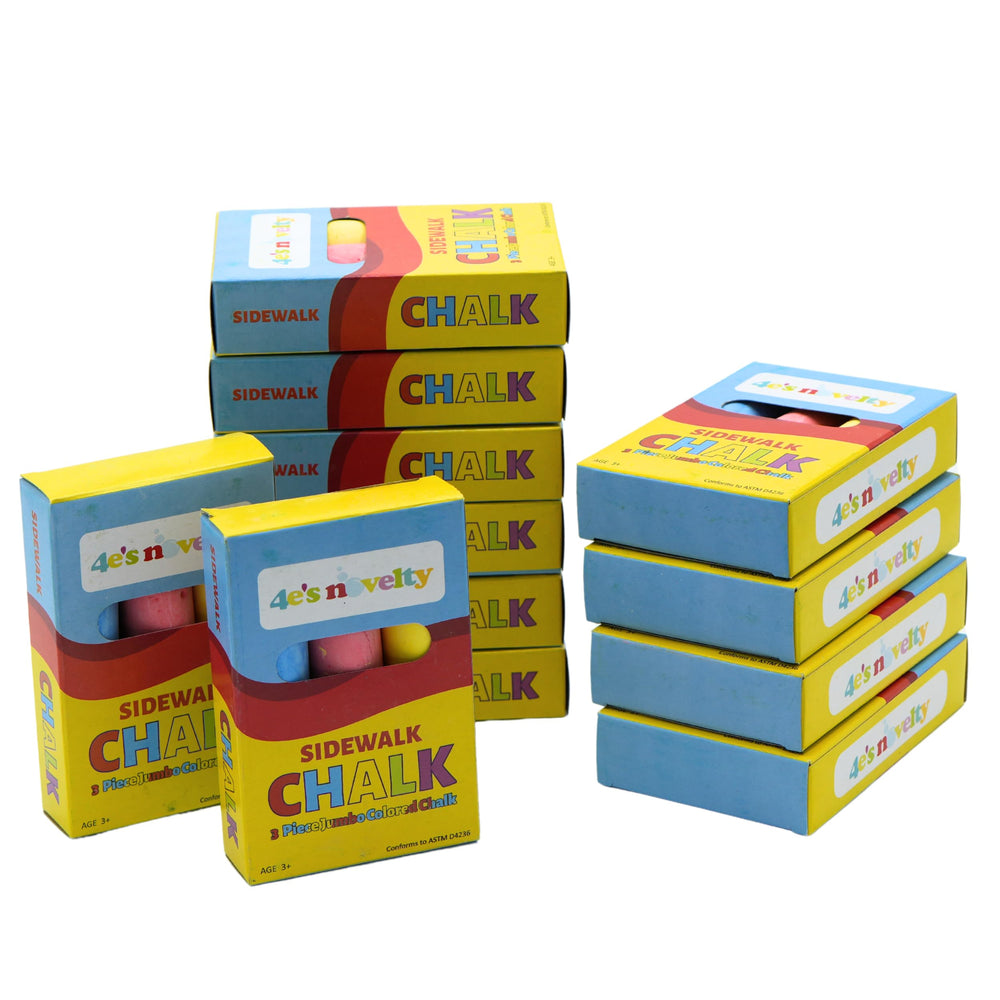 Non-toxic dustless sidewalk chalk by 4E's Novelty for safe outdoor fun