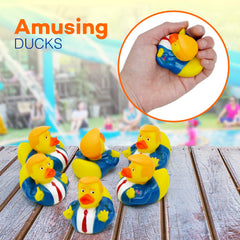 4E's Novelty small ducks 2.3 inch handy bath toy and compact dashboard decor