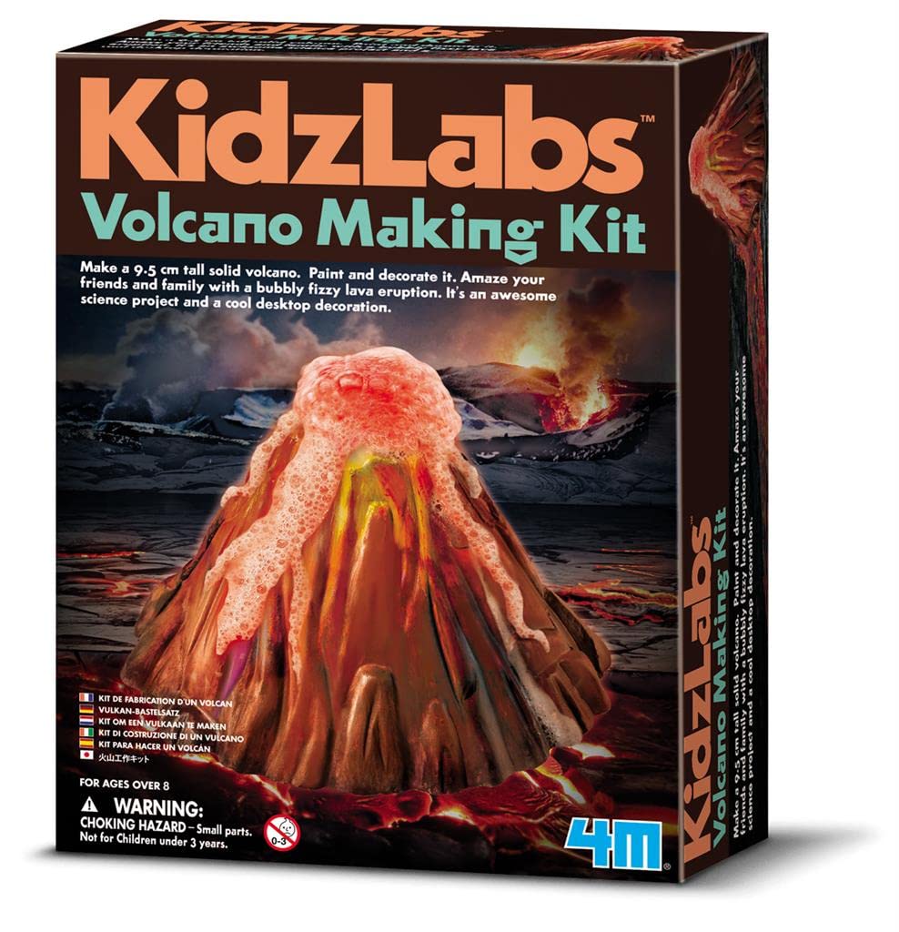 4M KidzLabs Volcano Making Kit box for a hands-on science project