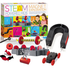 4M STEAM magnet wand in action promoting hands-on magnetism exploration for curious kids