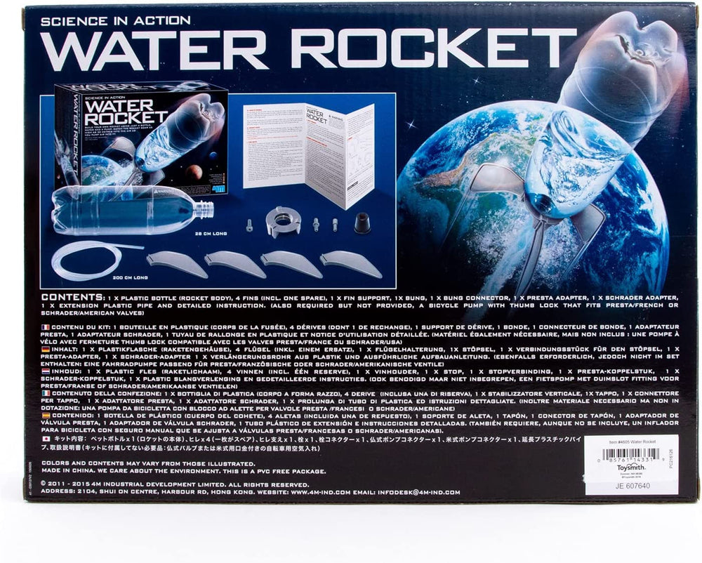 4M Water Rocket Kit group launch setup for collaborative science