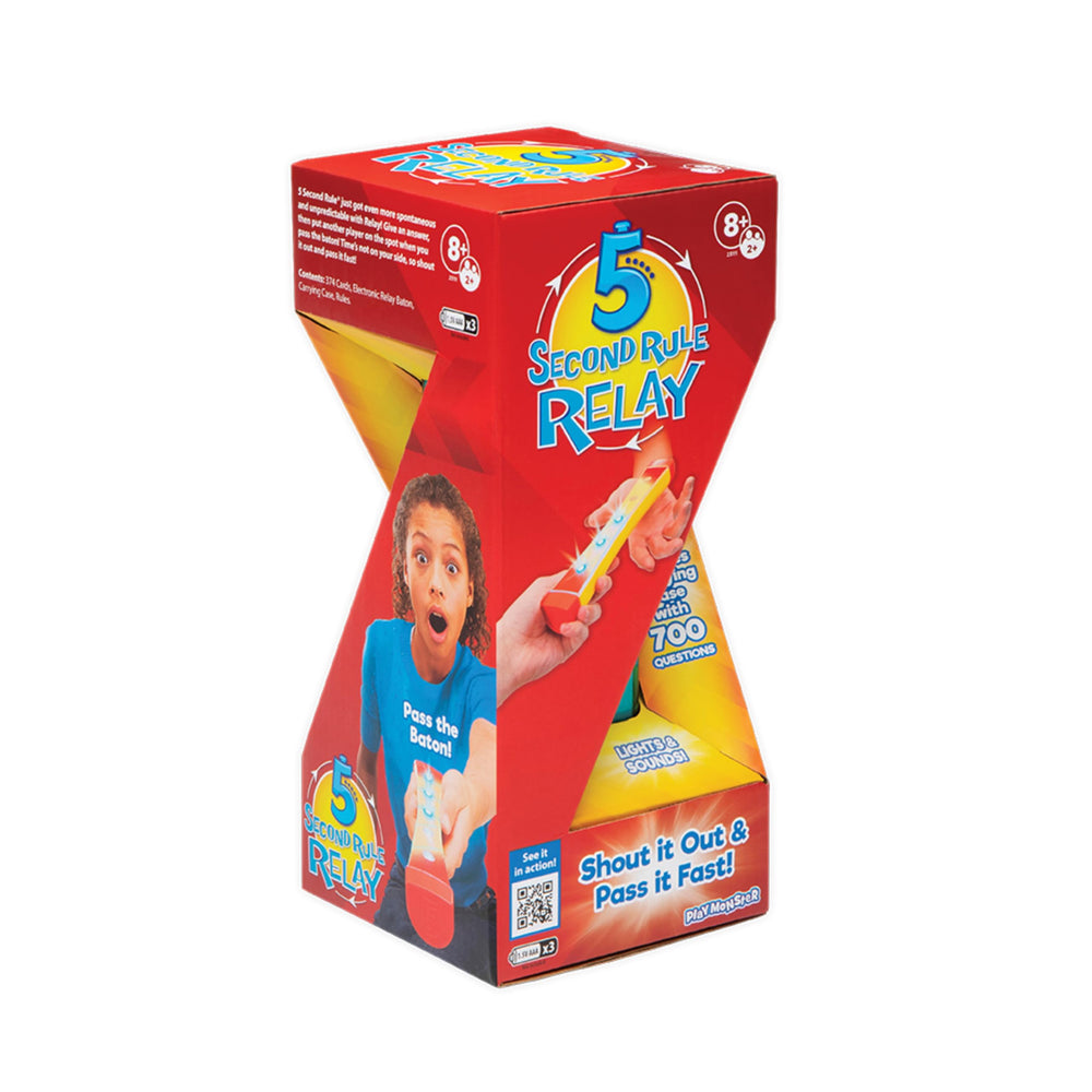 5 Second Rule Relay group play session with kids is lively