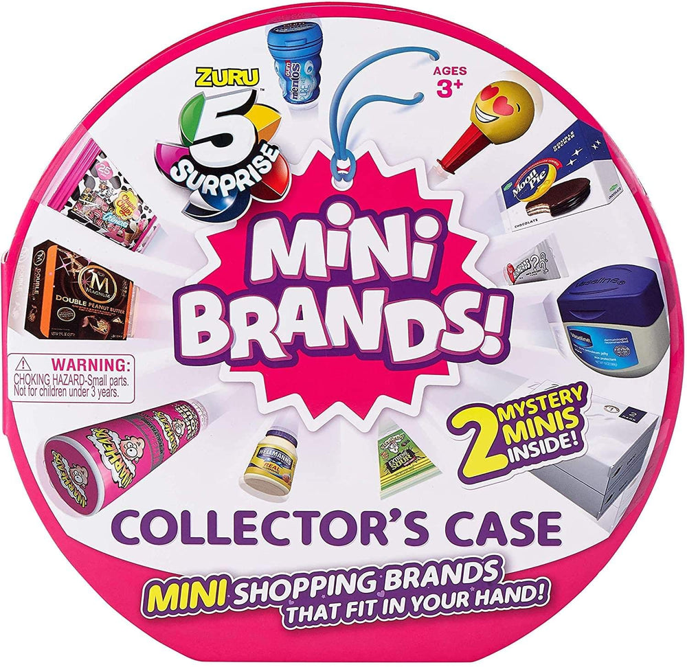 5 Surprise Mini Brands Collector’s Case cover displaying organized storage for mini collectibles.