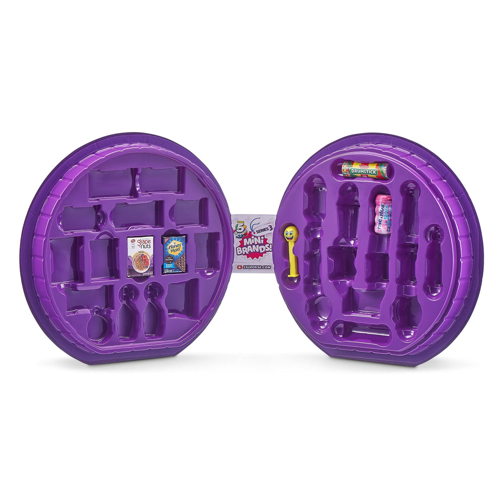 Five exclusive Minis included with the 5 Surprise Mini Brands Series 3 Collector Case