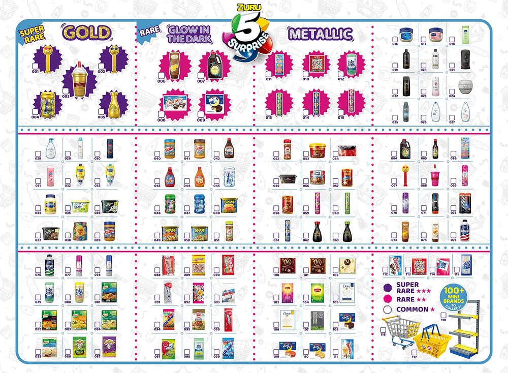 5 Surprise Mini Brands PVC tube packaging provides durable, display-ready packaging.