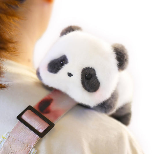 52TOYS Panda Roll lying-down plush; soft cuddle buddy for display and play.