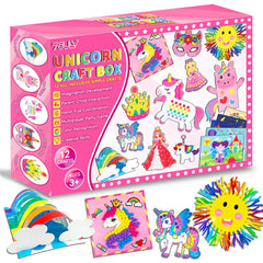 7july Unicorn Craft Box cover featuring a sparkling unicorn design for imaginative play