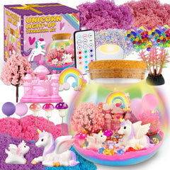 7july Unicorn Terrarium Kit box front ready for imaginative crafting.